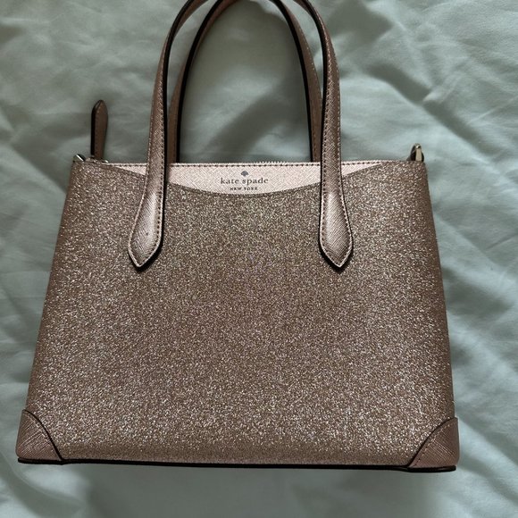 kate spade Bags Kate Spade Tinsel Satchel Purse In Rose Gold Poshmark